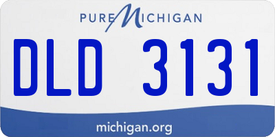 MI license plate DLD3131