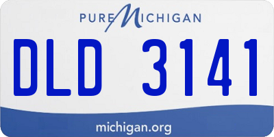 MI license plate DLD3141