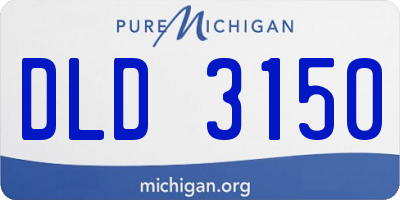 MI license plate DLD3150