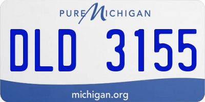 MI license plate DLD3155