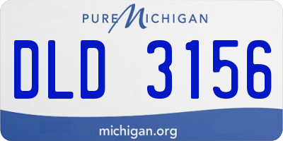 MI license plate DLD3156