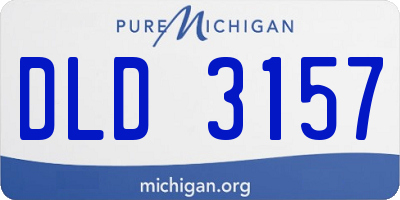 MI license plate DLD3157