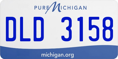 MI license plate DLD3158