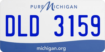 MI license plate DLD3159