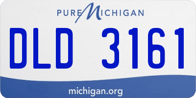 MI license plate DLD3161
