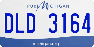 MI license plate DLD3164