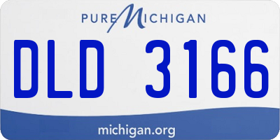 MI license plate DLD3166