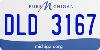MI license plate DLD3167