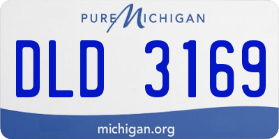 MI license plate DLD3169