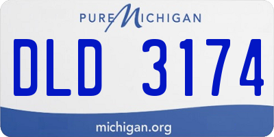 MI license plate DLD3174