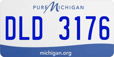 MI license plate DLD3176