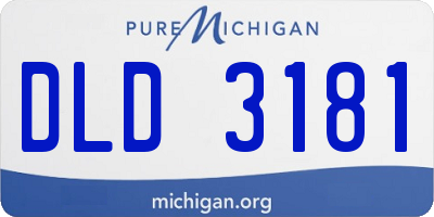 MI license plate DLD3181