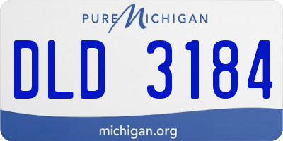 MI license plate DLD3184