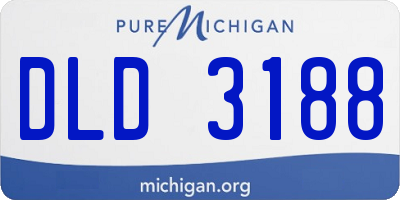 MI license plate DLD3188