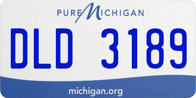 MI license plate DLD3189