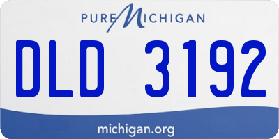 MI license plate DLD3192