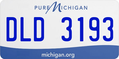 MI license plate DLD3193