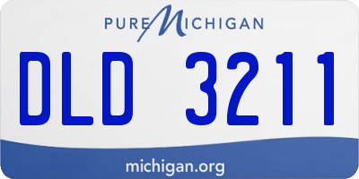 MI license plate DLD3211