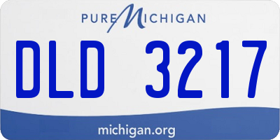 MI license plate DLD3217