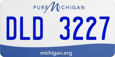 MI license plate DLD3227