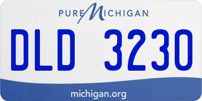 MI license plate DLD3230