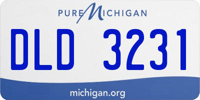 MI license plate DLD3231