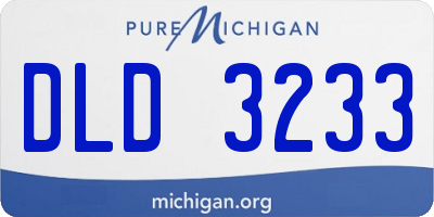 MI license plate DLD3233
