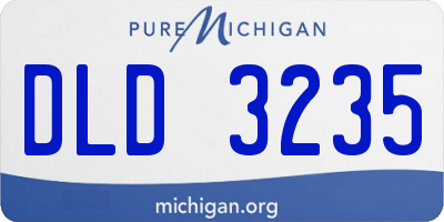 MI license plate DLD3235