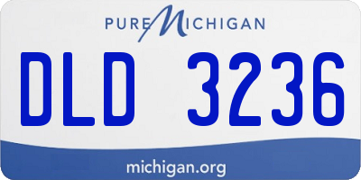 MI license plate DLD3236