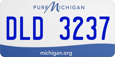 MI license plate DLD3237