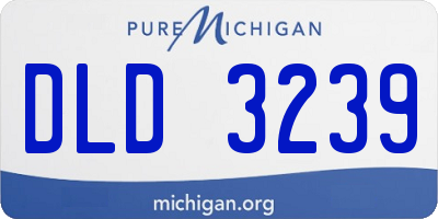 MI license plate DLD3239