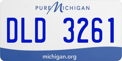 MI license plate DLD3261