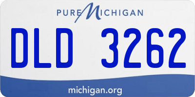 MI license plate DLD3262
