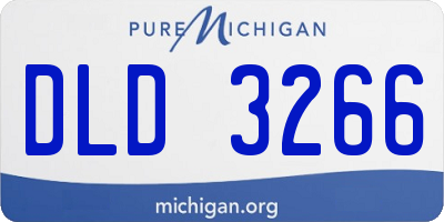 MI license plate DLD3266