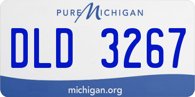 MI license plate DLD3267