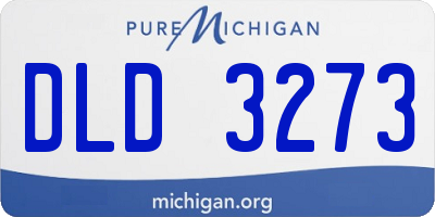 MI license plate DLD3273