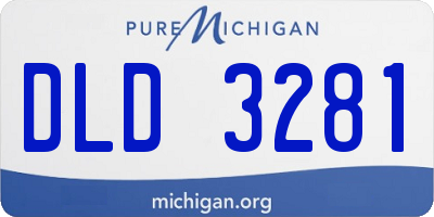 MI license plate DLD3281