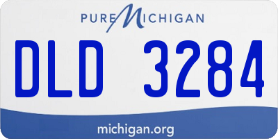 MI license plate DLD3284