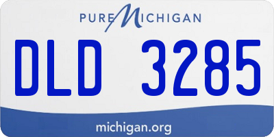 MI license plate DLD3285