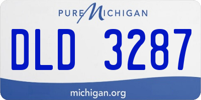 MI license plate DLD3287