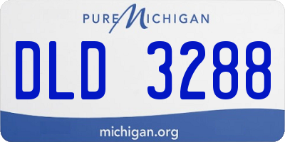 MI license plate DLD3288