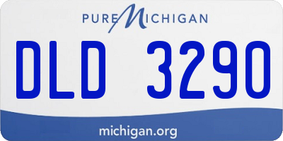 MI license plate DLD3290