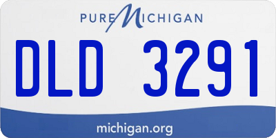 MI license plate DLD3291