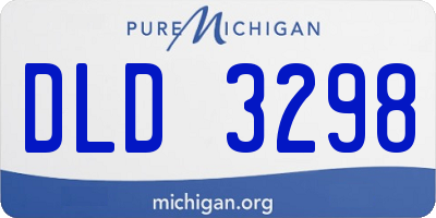 MI license plate DLD3298