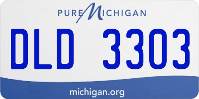 MI license plate DLD3303