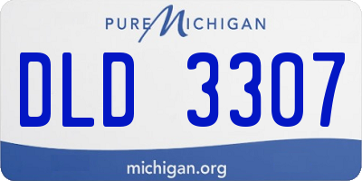 MI license plate DLD3307