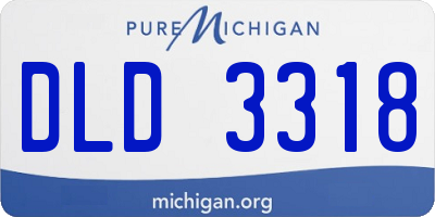 MI license plate DLD3318