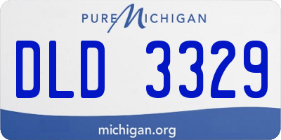 MI license plate DLD3329
