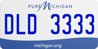 MI license plate DLD3333