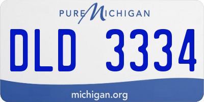 MI license plate DLD3334